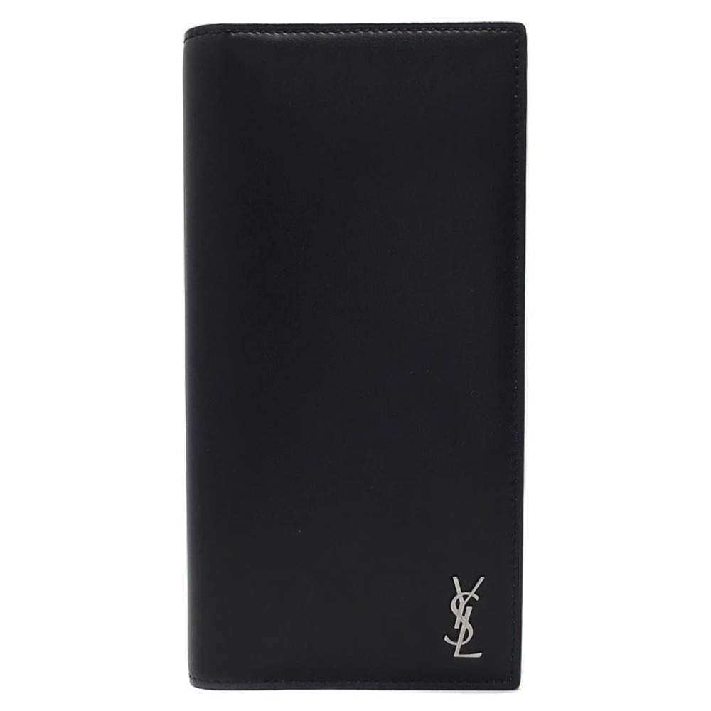 SAINT LAURENT Paris Monogram King Palm Bi fold Long Wallet